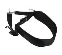 PACKOVE Sangle Réglable pour Libérer les Mains pour Djembé et Tambour à Main en Nylon et Tissu Mesh Noir Crochet Métallique, Ceinture Robuste Adaptée aux 7-14 Ans