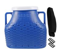 PACKOVE Seau de Pêche Portable 10l en Plastique Épais Bleu avec Couvercle Étanche, Récipient à Poissons Robuste pour Crevettes et Appâts, Accessoire pour Pêche en Extérieur et Camping