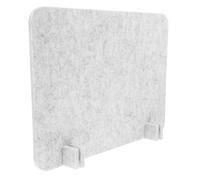 PACKOVE Séparateur de Bureau en Feutre Gris Clair 40x30 Cm Panneau Acoustique Autoportant Cloison de Confidentialité Antibruit pour Bureau et Salle de Classe Élève Facile à Nettoyer