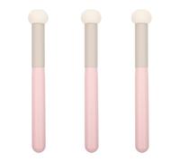 PACKOVE Set de 3 Pinceaux Correcteurs en Éponge Latex Blanc, Tête D'éponge Douce pour Maquillage Visage, Usage Humide et Sec, Outil Pratique pour Femmes Quotidien