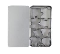 PACKOVE Set de 8 Moules à Biscuits en Acier Inoxydable, Moules à Pâtisserie Exquis Formes Attrayantes, Outils de Cuisson Multifonctions pour Pâtisserie Maison