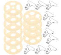 PACKOVE Set de Crochets Métalliques pour Housse de Siège de Voiture, Fixation Résistante en Fer et Plastique, Installation Facile pour Sièges Automobiles