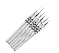 PACKOVE Set De Pinceaux De Nail Art Avec Poignée Ergonomique Pour Création De Designs Uniques Et Diy Manucure
