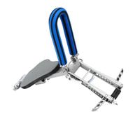 PACKOVE Siège Garçon et Filles Installé Vélo Siège Garçon et Filles Pliable pour Vélo Réglable en Alliage D'aluminium Pédales Montage Noir et Bleu