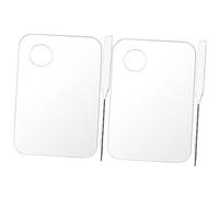 PACKOVE Spatule Maquillage pour Fond de Teint Palette de Mélange Cosmétique Assiette à Peindre Soi-même Plateau de Mélange pour Cosmétiques