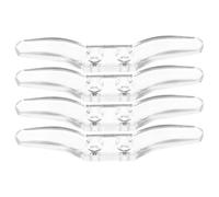 PACKOVE Support de Cordon de Store Transparent Pom 4 Pièces pour Stores | Dispositif Discret et Fiable, Usage Maison ou Boutique, pour Cordons de Sécurité et Fixation Pratique