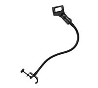 PACKOVE Support de Microphone à Pince Bras Flexible en Fer et Abs Noir, Accessoire Microphone Simple et Facile à Utiliser pour Bureau et Studio