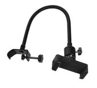 PACKOVE Support de Téléphone Flexible en Abs Noir Pince pour Microphone, Adapté aux Téléphones de 6-10cm, pour Enregistrement et Pied de Micro