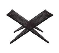 PACKOVE Support Portable pour Coran en Bois Marron Pliable Sculptures Raffinées, Présentoir Élégant pour Lecture Quotidienne et Prière