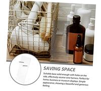 PACKOVE Support pour Sèche-Cheveux en Acrylique Présentoir de Rangement Support Murale Accessoire de Salle de Bain pour Salon et Magasin 1 Pièce