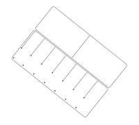 PACKOVE Tableau Magnétique Blanc A3 pour Réfrigérateur, Planificateur de Repas Hebdomadaire Aimanté, Calendrier Effaçable pour Organisation la Cuisine et Bureau, Outil de Gestion du Temps