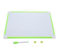 PACKOVE Tableau Mémo Effaçable Double Face en Pvc Vert, Tableau pour Bureau Design Simple et Fonction Effaçable, Travail en Office sans Dérangement