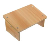 PACKOVE Tabouret Marchepied en Bois de Sapin 25 Cm Antidérapant, Siège Repose-Pieds Ergonomique pour Bureau, Salon et Chambre, Petit Tabouret Multifonction pour Garçon et Filles et Adulte