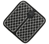 PACKOVE Tapis de Massage des Pieds Accessoire Bien-pieds Électrique Rechargeable USB en Plastique Noir Carré pour Stimuler la Circulation Sanguine et Renforcer L'immunité