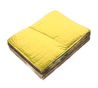 PACKOVE Tapis D'insonorisation Automobile Autocollant 10 Pcs 25x18 Cm Épaisseur 5 Mm Isolation Phonique et Thermique Capot Moteur Couleur Dorée pour Bruit et Protection Thermique