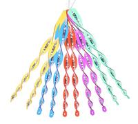 PACKOVE Tiges Spirales Anti-Oiseaux pour Jardin Fonctions Doubles Décoratives et Répulsives, 30 Cm, Lot de 10, pour Étang et Extérieur Couleur Aléatoire