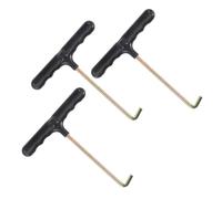 PACKOVE Tire-Lacets Robustes 3 Pièces Crochet Moulé d'une Pièce pour Serrer Lacets de Chaussures Sport et Roller Pratique pour Adultes