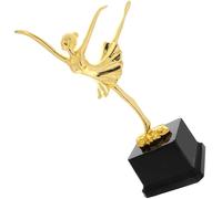 PACKOVE Trophée de Danse Orné d'une Statue de Danseuse de Ballet en Plastique Délicat Solide Bavure, pour Concours de Talents et Fêtes