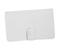 PACKOVE Trousse à Ongles Clou pour Humain Clous Bits de Forage à Ongles Morceaux Cas de Foret Pochette pour forets Sac Porte-forets à Ongles Organisateur d'ongles Cuir Artificiel Blanche