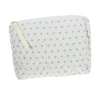 PACKOVE Trousse De Maquillage Matelassée Imprimée Trousse De Maquillage Trousse De Maquillage De Voyage Brosse De Toilette Trousse De Maquillage en Coton Pochette De