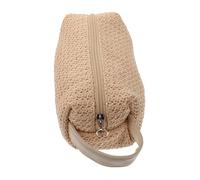 PACKOVE Trousse de Toilette Femme en Paille PP Légère et Pratique Grosse Capacité, Promenade de Loisirs Vacances D'été