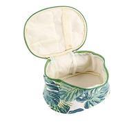 PACKOVE Trousse de Voyage Toile à Motif Monstera Sac à Cosmétiques Oval Pochette de Toilette Multifonctionnelle pour Voyage Organisateur Pratique pour Produits de Beauté et Necessités de
