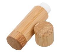 PACKOVE Tube de rouge à lèvres en bambou Conteneur à lèvres tubes de rouge à lèvres vides support de fabrication de rouge à lèvres contenants de rouge à lèvres tube vide tube en bois Khaki