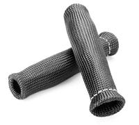 PACKOVE Tube en Fibre de Verre Isolant pour Câbles de Bougie D'allumage, Manchon Double Couche Noir, Protection Haute Température pour Environnements Moteur Exigeants, Lot de 8 Pièces