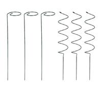 PACKOVE Tuteur pour Plantes en Métal Argenté Spirale, Support Léger et Robuste pour Roses Chinoises et Cactus Crabes en Extérieur, pour Jardin