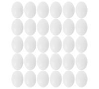 PACKOVE Œufs Solides en Plastique Blanc et Arrêt de Ponte pour Pigeons Lot de 30 Adaptés la Décoration de Bureau