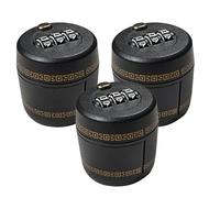 PACKOVE Verrou à Combinaison pour Bouteille de Vin et Whisky 3pcs en Abs et Alliage de Zinc, Réutilisable Protection Antivol Renforcée pour Bar et Restaurant