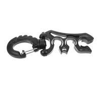 PACKOVE Verrou de Plongée pour Tuba en Plastique Robuste Noir, Clips de Fixation pour Tuyau, Accessoire pour Plongée en Eau et Loisirs Aquatiques