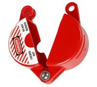 PACKOVE Verrou de Sécurité pour Vanne à Guillotine Industrielle 25-64 Mm en Abs Rouge, Dispositif de Blocage de Robinet Extérieur pour Tuyauterie, Kit de Soupape pour Maintenance
