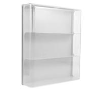 PACKOVE Vitrine Murale en Acrylique Transparent Ajustable pour Figurines et Objets de Collection, Design Élégant et Moderne, Rangement Pratique pour Usage Prolongé
