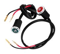 PACKOVE Voyant LED Indicateur de Vitesse pour Moto et Quad, Accessoire de Moto Étanche, Témoin Lumineux Rouge R pour Point Mort et Rapport Engagé, Kit 1 Paire pour Usage hors Route