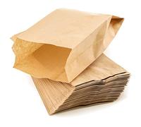 PACKRA - 100Pcs Sachets en Papier Kraft Mini - pour Bonbons, Cadeaux d‘invités, Bijoux, Cartes de Noël, Pièces de monnaie - Pochette Cadeau pour Anniversaire, Mariage, Fête (11cm x 21cm x 5cm)