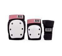 Rio Roller Triple Pad Protective Set Noir,Rose L