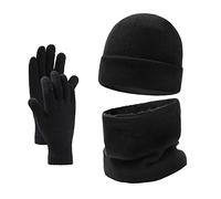 Packs Bonnet, Écharpe Et Gants Ensemble Bonnet Femme Set Polaire Hiver Qualité Accessoire Style Urbain Lavage Machine Pratique Tenue Ski Snowboard Protection Grand Froid Souplesse Naturelle Solution