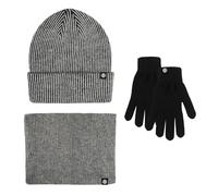 Packs Bonnet éCharpe Et Gants Femme Bonnet Ski, Tour De Cou Polaire Ensemble Trois PièCes pour l'hiver Et Les JournéEs Chaudes Couleur Unie éPais pour Sports De Plein Air
