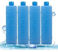 Packs de glace 4 pièces Blocs de congélation Longue durée Réfrigérateur portable Blocs de glace pour garde-froid Accessoires de refroidissement pour réfrigérateur, climatiseur, ventilateur.