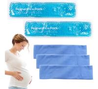 Packs de glace périnéale réutilisables pour soulager la douleur post-partum et hémorroïdes, poche chaude et froide pour femme après la grossesse, 2 blocs de glace et 3 housses (bleu neuf)