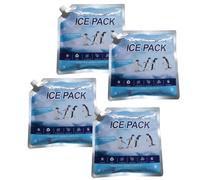 Packs De Glace Refroidisseurs - Bleu, Packs Réfrigérants Pliables 4 Pièces, Feuilles De Glace Réutilisables De Longue Durée, Joint De Sécurité Étanche, Remplissage De Gel Flexible, Conception Plate Et