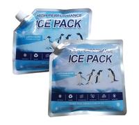 Packs De Glace Refroidisseurs - Bleu, Packs Réfrigérants Pliables 4 Pièces, Feuilles De Glace Réutilisables De Longue Durée, Joint De Sécurité Étanche, Remplissage De Gel Flexible, Conception Plate Et