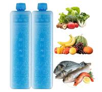 Packs de glace réutilisables - Blocs de congélation 2PCS, pack de refroidissement durabls | Bloc froid durabls, stockage de bouteille de lait maternel, insert de boîte à lunch, refroidisseur de récipi