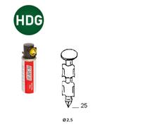 PACKS JDB 20° 25X25 ANNELÉES HDG - 2000 POINTES + 2 GAZ - ASLAFIX - P2025256