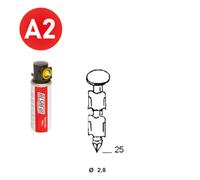 PACKS JDB 25° 28X25 ANNELÉES INOX - 2000 POINTES + 2 GAZ - ASLAFIX - P2528259