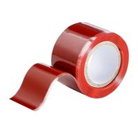 PackYard Ruban adhésif en silicone auto-fusionnant, 2,5 cm x 1,5 m, rouge, étanche, étanche, en caoutchouc de silicone, auto-amalgamant pour réparation d'urgence de tuyaux d'eau chaude et froide et