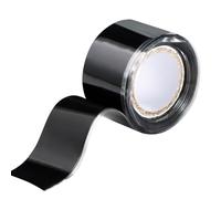 PackYard Ruban en silicone auto-fusionnant, 2,5 cm x 1,5 m, noir, étanche, étanche, en caoutchouc de silicone, auto-amalgamant pour réparation d'urgence de tuyaux d'eau chaude et froide et fixation