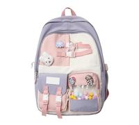 PACLE DE JOURNAL DE L'ÉCOLE NYLON COLORFUR Pour Les Adolescentes Garçons Avec Une Poche Claire Fashion Backpack Grand À École À Décontracté