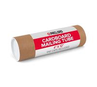 Paclord Tube d'expédition en papier kraft renforcé avec 2 capuchons 10,2 x 30,5 cm